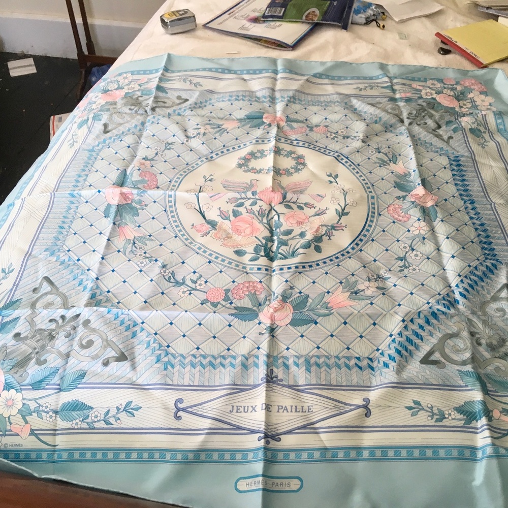 Hermes floral scarf